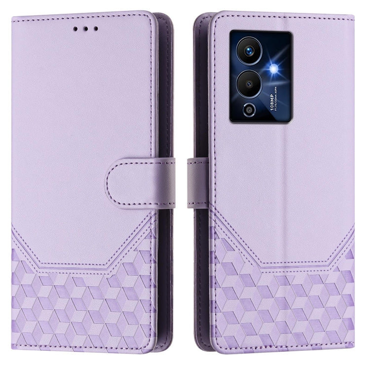 For Infinix Note 12 Pro 5G Honeycomb Embossing RFID Leather Phone Case