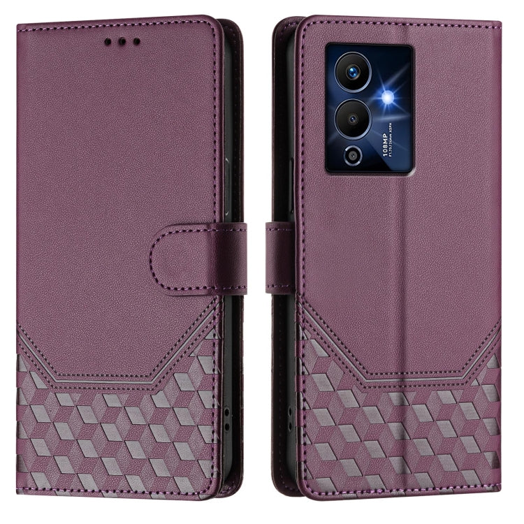 For Infinix Note 12 Pro 5G Honeycomb Embossing RFID Leather Phone Case