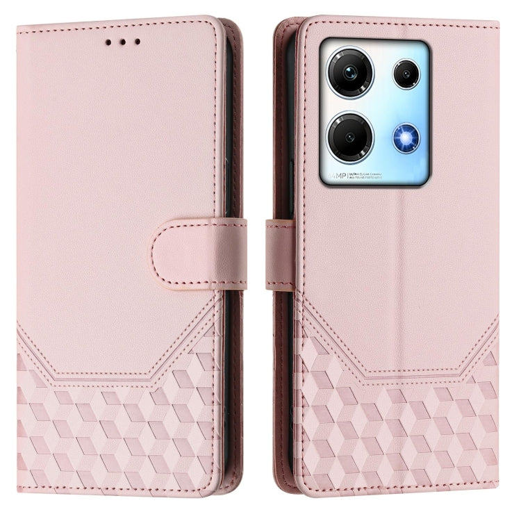 For Infinix Note 30 5G / 4G Honeycomb Embossing RFID Leather Phone Case