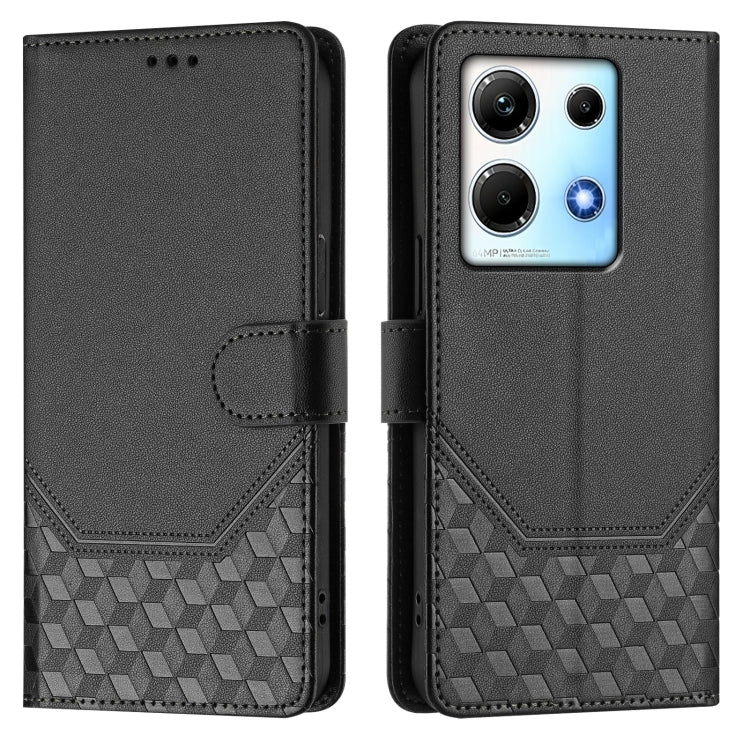 For Infinix Note 30 5G / 4G Honeycomb Embossing RFID Leather Phone Case