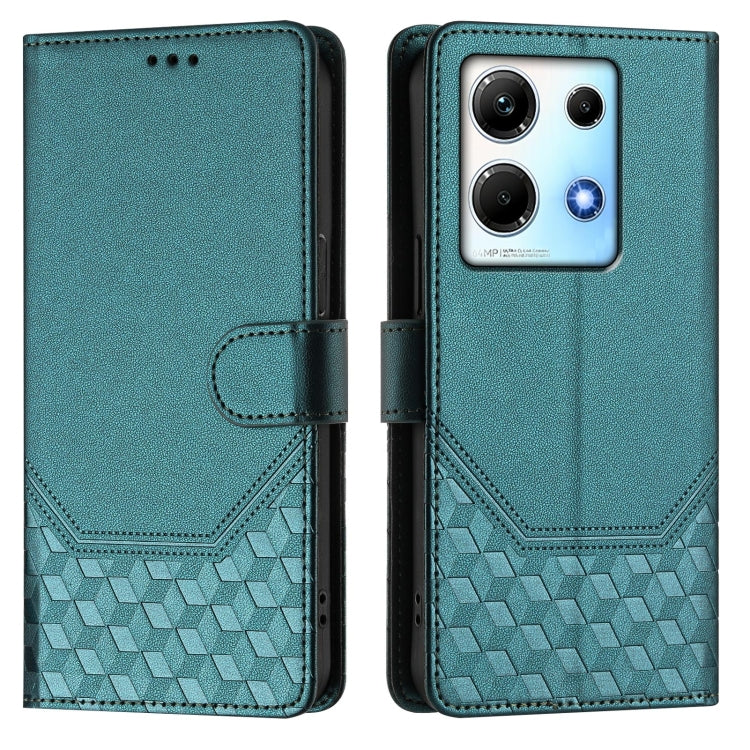 For Infinix Note 30 5G / 4G Honeycomb Embossing RFID Leather Phone Case