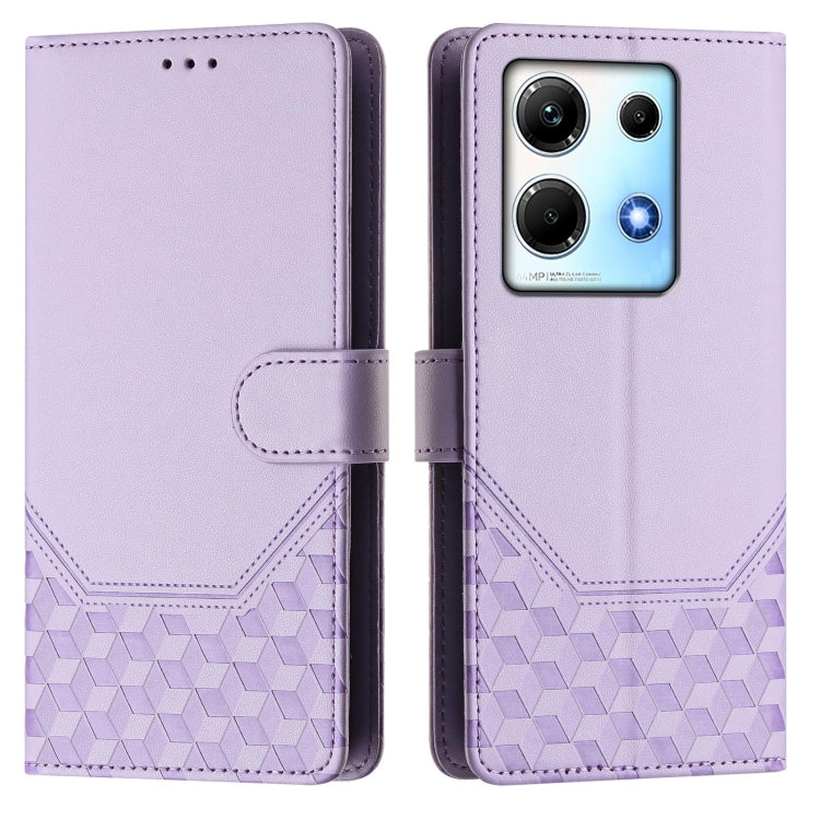 For Infinix Note 30 5G / 4G Honeycomb Embossing RFID Leather Phone Case