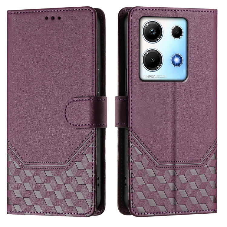For Infinix Note 30 5G / 4G Honeycomb Embossing RFID Leather Phone Case