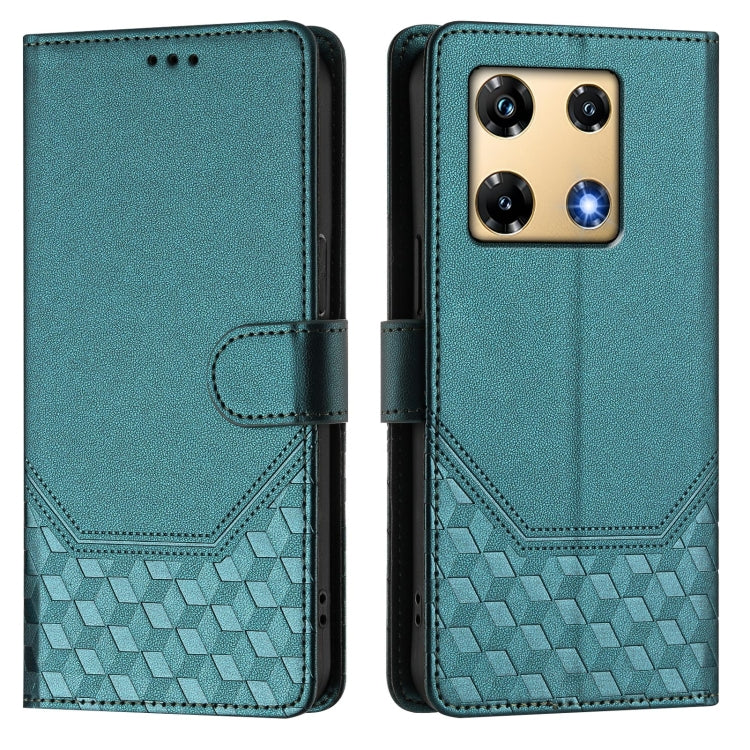 For Infinix Note 30 Pro 4G Honeycomb Embossing RFID Leather Phone Case