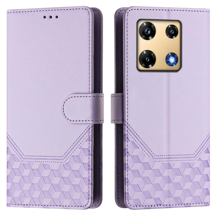 For Infinix Note 30 Pro 4G Honeycomb Embossing RFID Leather Phone Case