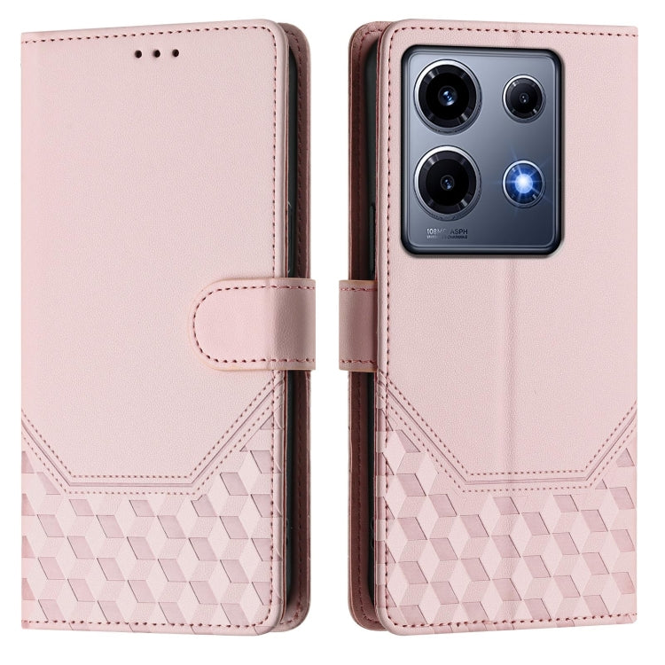 For Infinix Note 30 VIP Honeycomb Embossing RFID Leather Phone Case