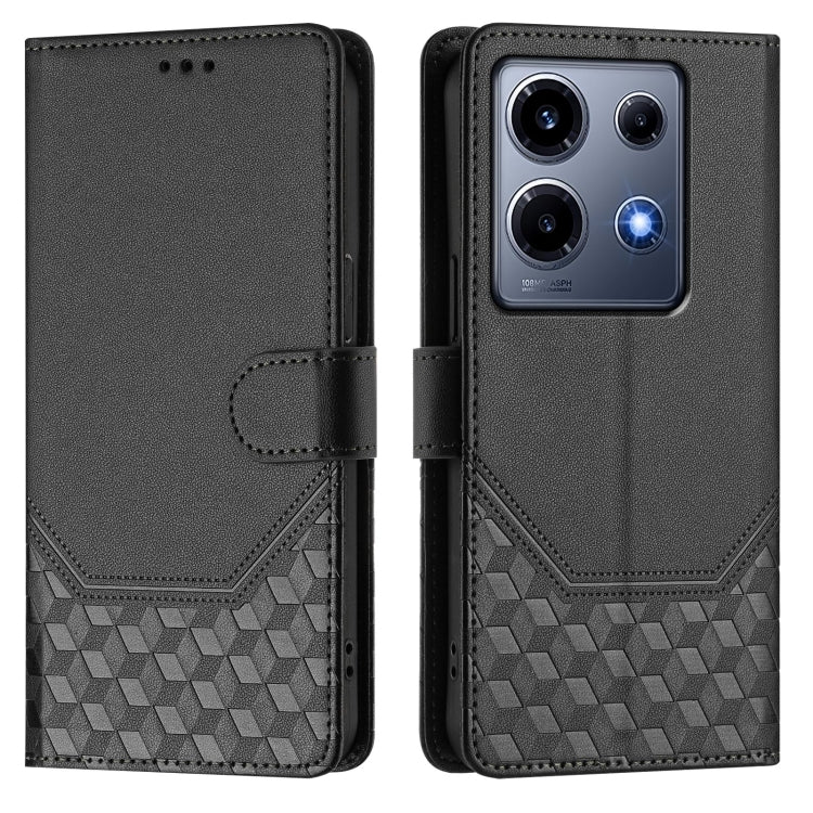 For Infinix Note 30 VIP Honeycomb Embossing RFID Leather Phone Case