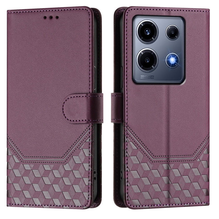 For Infinix Note 30 VIP Honeycomb Embossing RFID Leather Phone Case