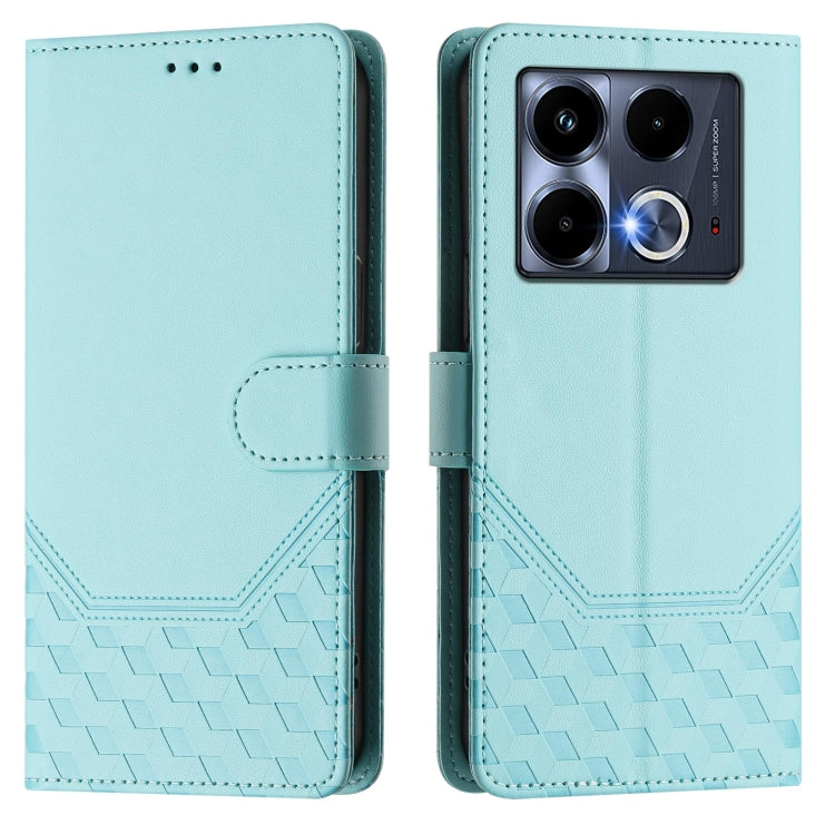 For Infinix Note 40 5G Honeycomb Embossing RFID Leather Phone Case