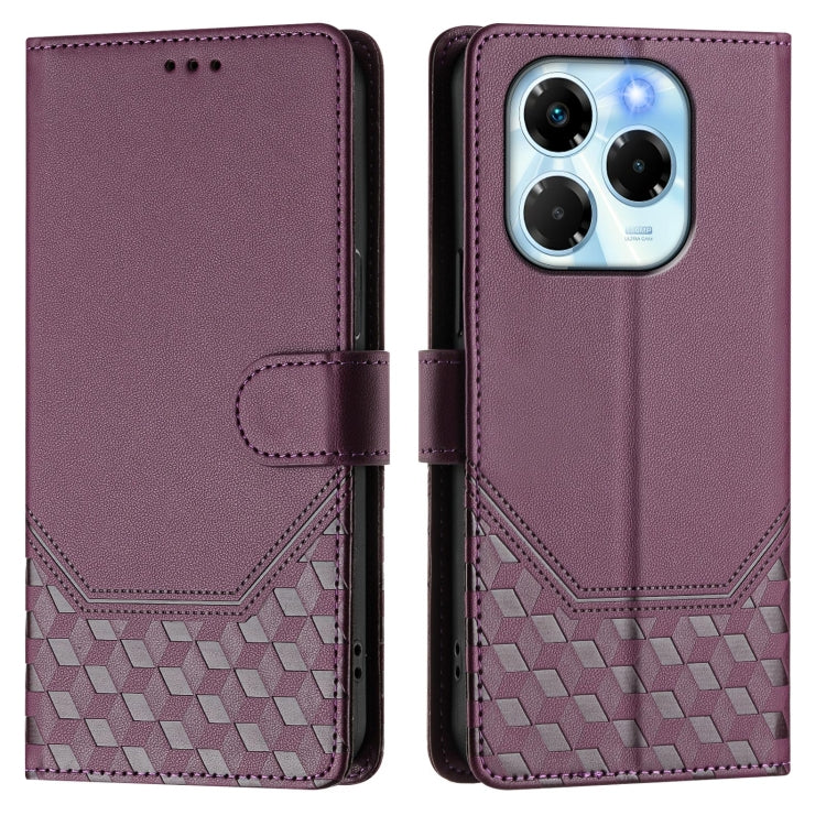 For Infinix Note 40X 5G Honeycomb Embossing RFID Leather Phone Case