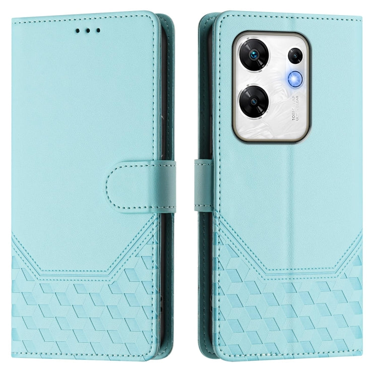 For Infinix Zero 30 4G Honeycomb Embossing RFID Leather Phone Case