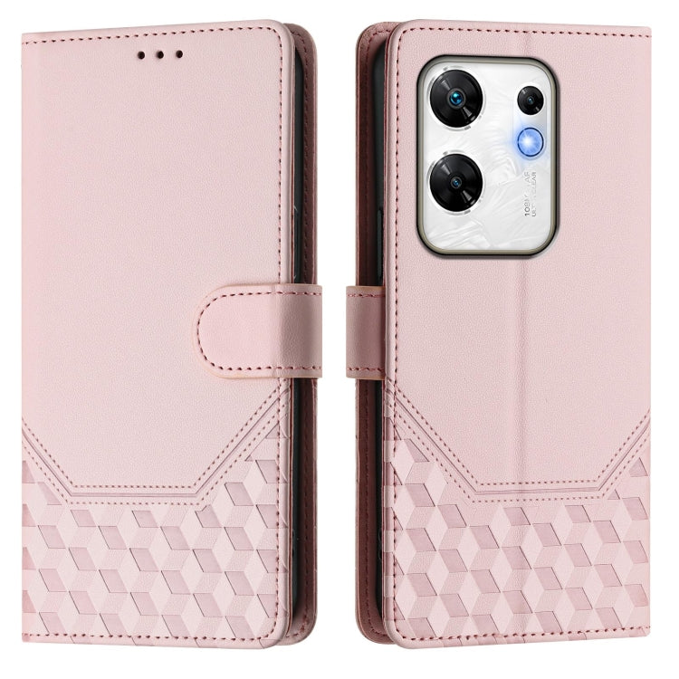 For Infinix Zero 30 4G Honeycomb Embossing RFID Leather Phone Case