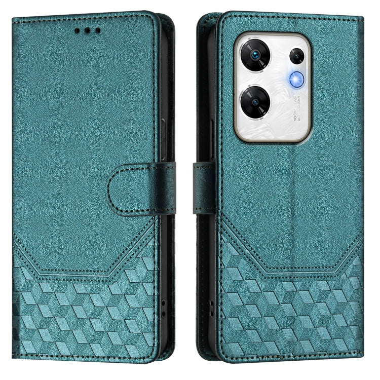 For Infinix Zero 30 4G Honeycomb Embossing RFID Leather Phone Case