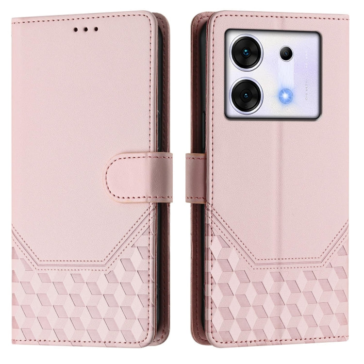 For Infinix Zero 30 5G Honeycomb Embossing RFID Leather Phone Case