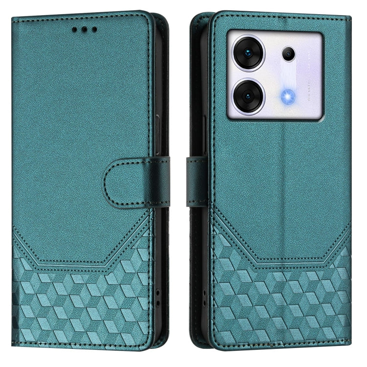 For Infinix Zero 30 5G Honeycomb Embossing RFID Leather Phone Case