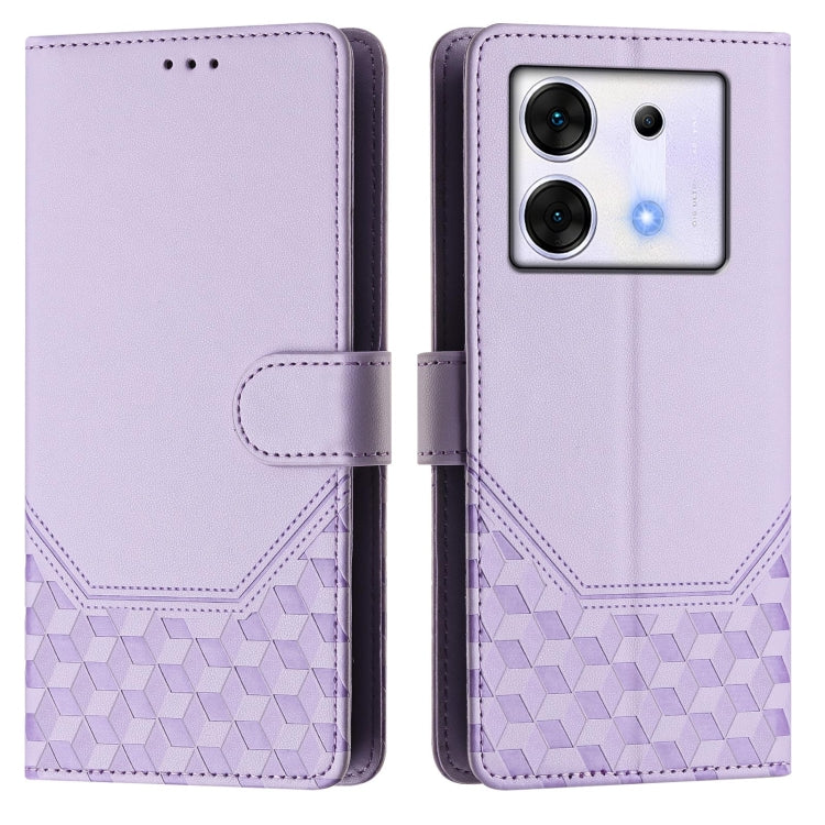 For Infinix Zero 30 5G Honeycomb Embossing RFID Leather Phone Case