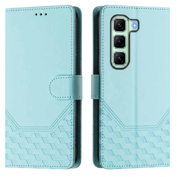 For Infinix Hot 50 4G Honeycomb Embossing RFID Leather Phone Case