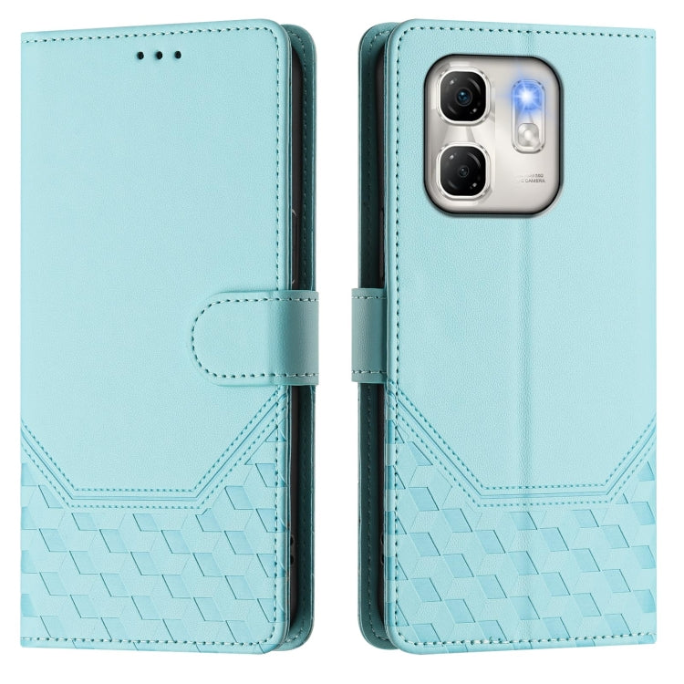 For Infinix Hot 50i 5G / Smart 9 4G Honeycomb Embossing RFID Leather Phone Case