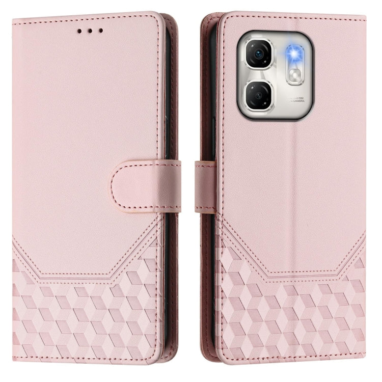 For Infinix Hot 50i 5G / Smart 9 4G Honeycomb Embossing RFID Leather Phone Case