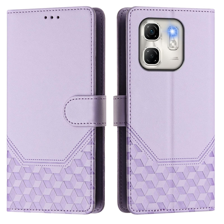 For Infinix Hot 50i 5G / Smart 9 4G Honeycomb Embossing RFID Leather Phone Case