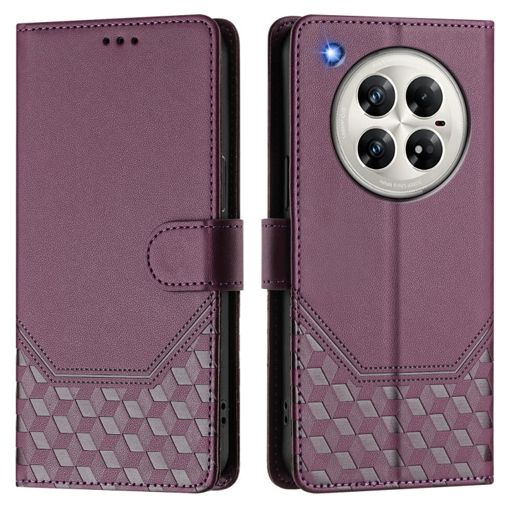 For Infinix Zero 40 5G / 4G Honeycomb Embossing RFID Leather Phone Case
