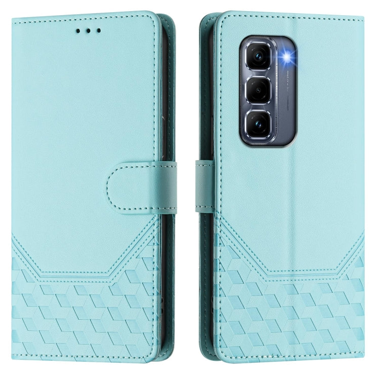 For Infinix Hot 50 Pro+ 4G Honeycomb Embossing RFID Leather Phone Case