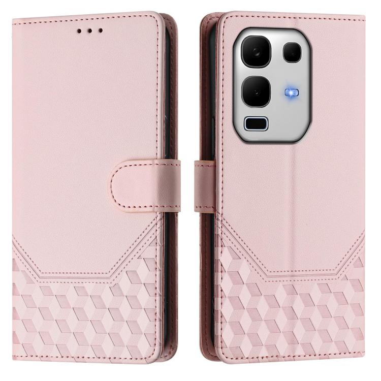 For Infinix Note 50s Honeycomb Embossing RFID Leather Phone Case