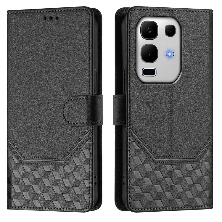 For Infinix Note 50s Honeycomb Embossing RFID Leather Phone Case