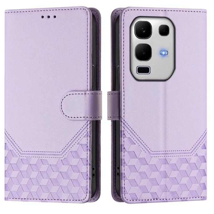 For Infinix Note 50s Honeycomb Embossing RFID Leather Phone Case