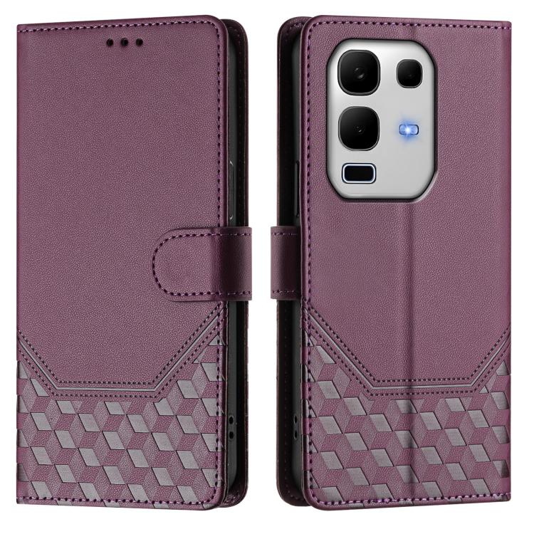 For Infinix Note 50s Honeycomb Embossing RFID Leather Phone Case