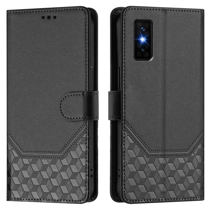 For Infinix GT 30 Pro Honeycomb Embossing RFID Leather Phone Case