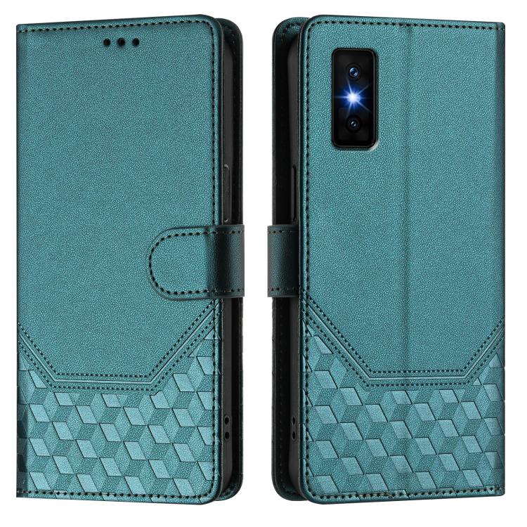 For Infinix GT 30 Pro Honeycomb Embossing RFID Leather Phone Case