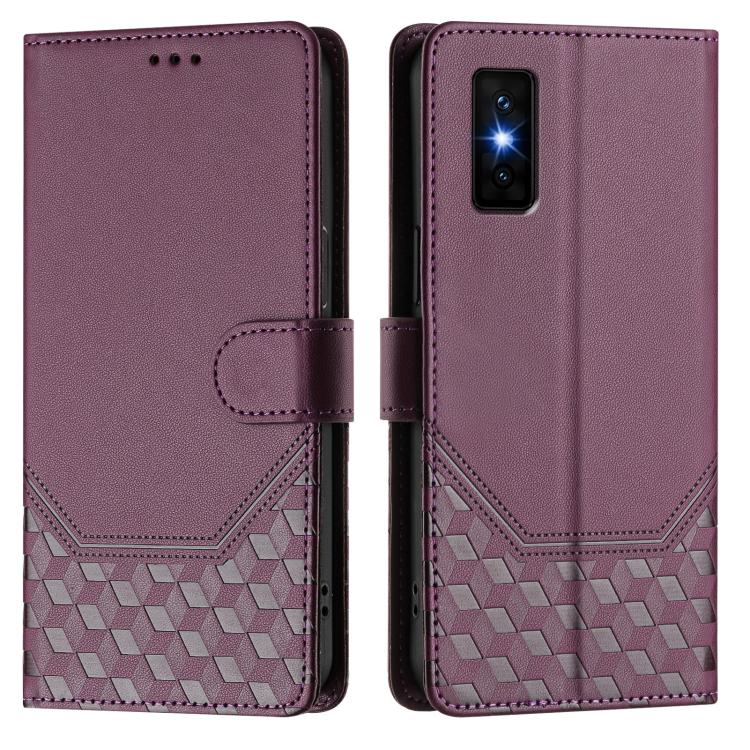 For Infinix GT 30 Pro Honeycomb Embossing RFID Leather Phone Case