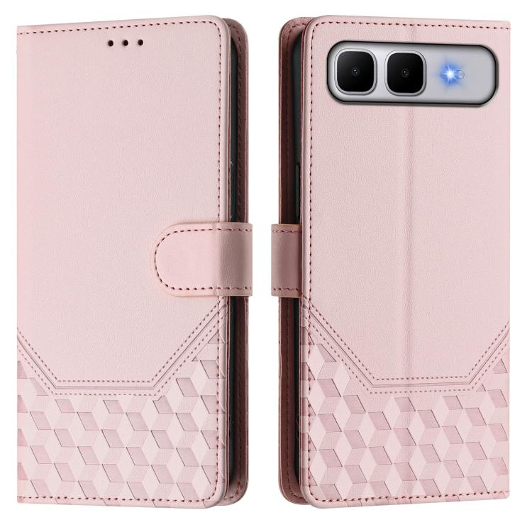 For Infinix Smart 10 Plus Honeycomb Embossing RFID Leather Phone Case