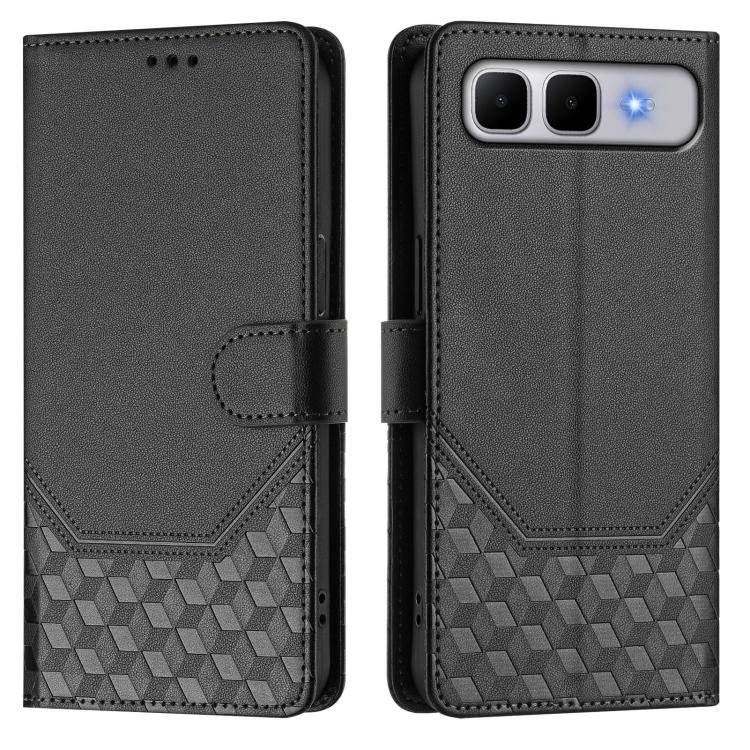 For Infinix Smart 10 Plus Honeycomb Embossing RFID Leather Phone Case