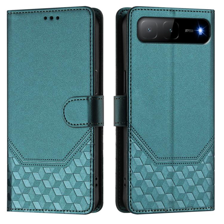 For Infinix Hot 60i 5G / Tecno Spark Go 5G Honeycomb Embossing RFID Leather Phone Case