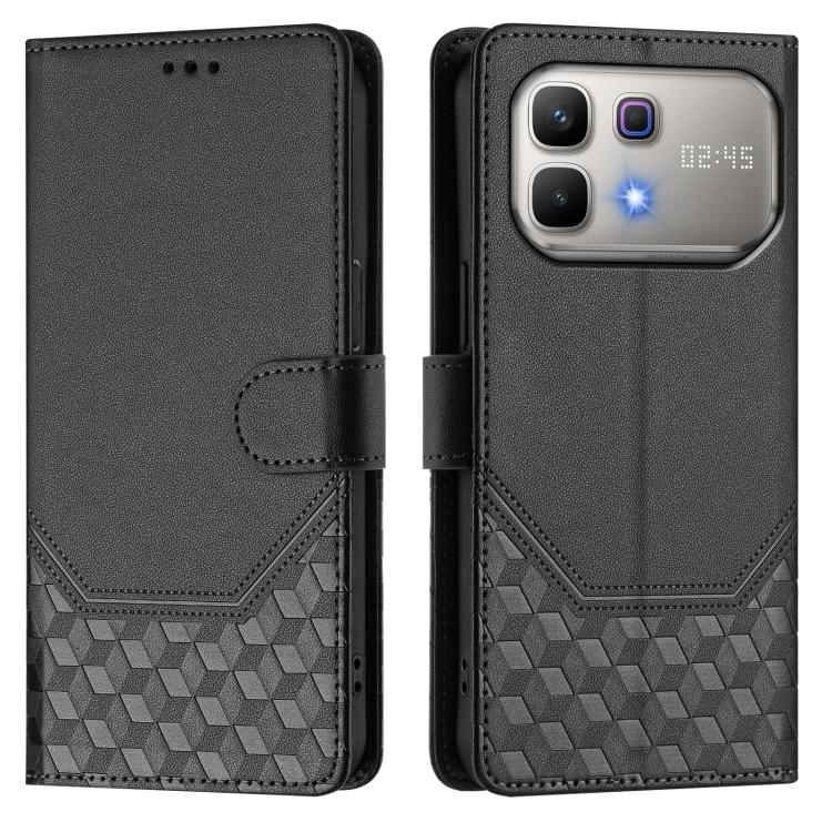 For Infinix Note 60 5G / Note 60 Pro 5G Honeycomb Embossing RFID Leather Phone Case