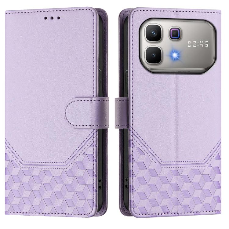 For Infinix Note 60 5G / Note 60 Pro 5G Honeycomb Embossing RFID Leather Phone Case