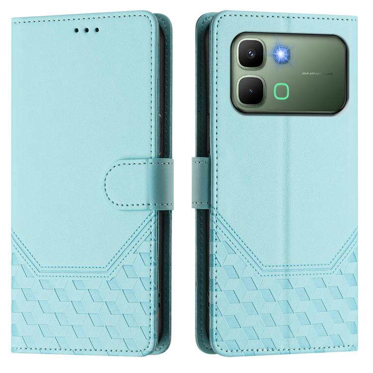 For Infinix Note Edge 5G Global Honeycomb Embossing RFID Leather Phone Case