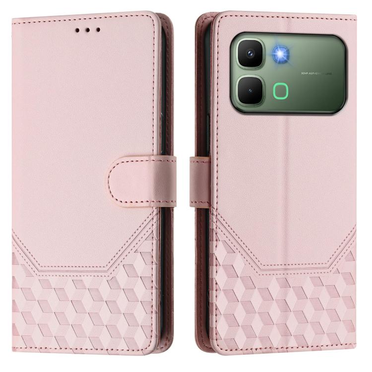 For Infinix Note Edge 5G Global Honeycomb Embossing RFID Leather Phone Case