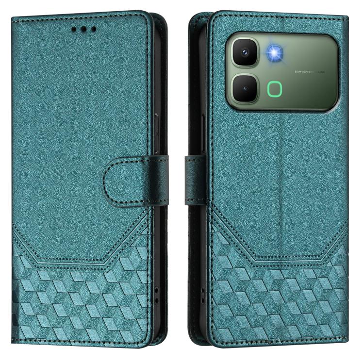For Infinix Note Edge 5G Global Honeycomb Embossing RFID Leather Phone Case