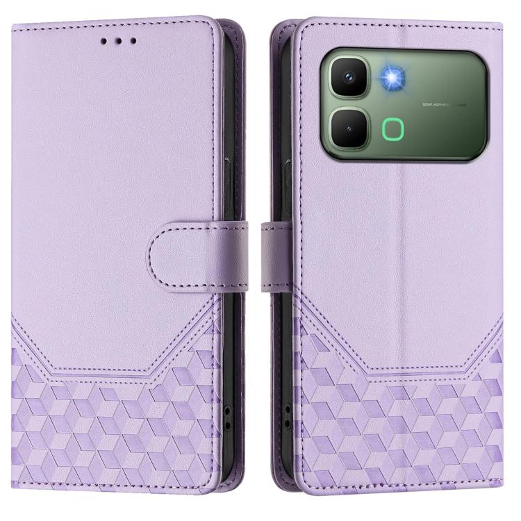 For Infinix Note Edge 5G Global Honeycomb Embossing RFID Leather Phone Case