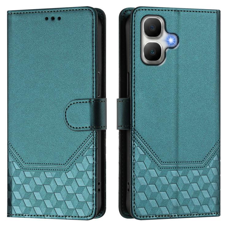 For Infinix Smart 20 4G / X6840 Honeycomb Embossing RFID Leather Phone Case