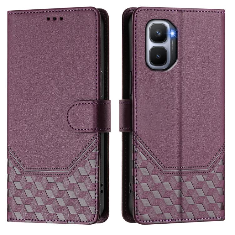 For Infinix GT 50 Pro 5G Honeycomb Embossing RFID Leather Phone Case