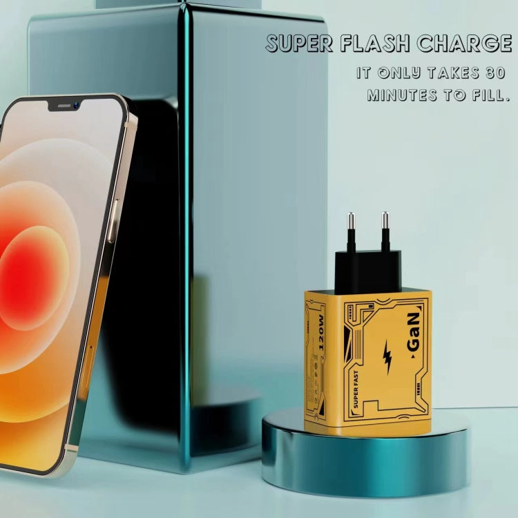 HX111 120W USB, Type-C GaN Ultra-fast Charger