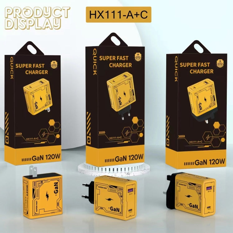 HX111 120W USB, Type-C GaN Ultra-fast Charger