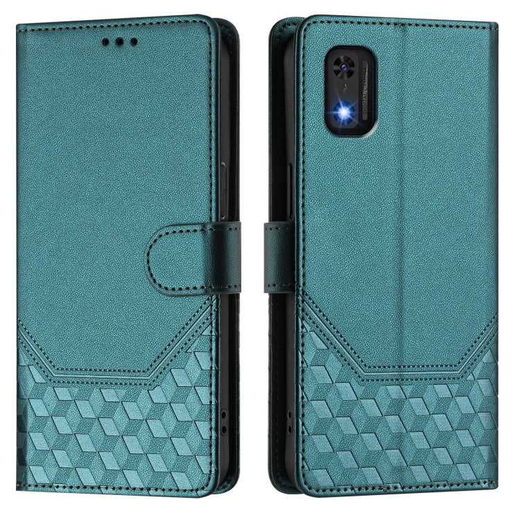 For itel A23 Pro / A17 Honeycomb Embossing RFID Leather Phone Case