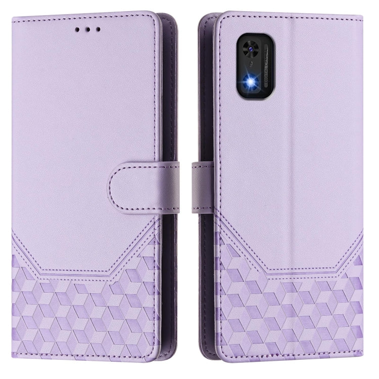 For itel A23 Pro / A17 Honeycomb Embossing RFID Leather Phone Case