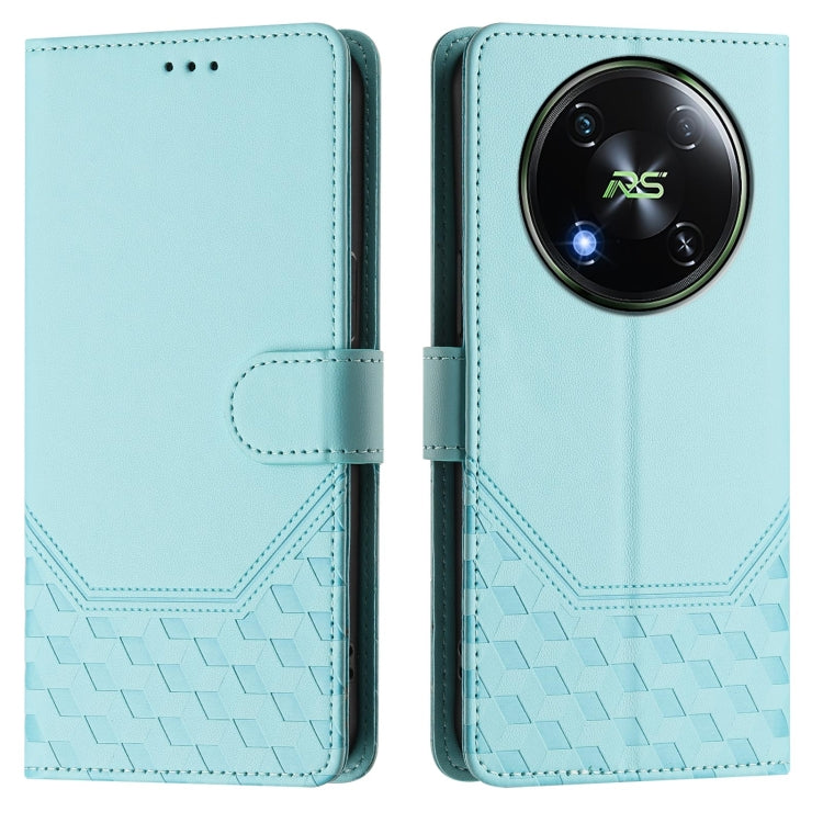 For itel RS4 S666LN Honeycomb Embossing RFID Leather Phone Case