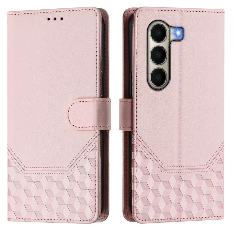 For itel A95 5G Honeycomb Embossing RFID Leather Phone Case